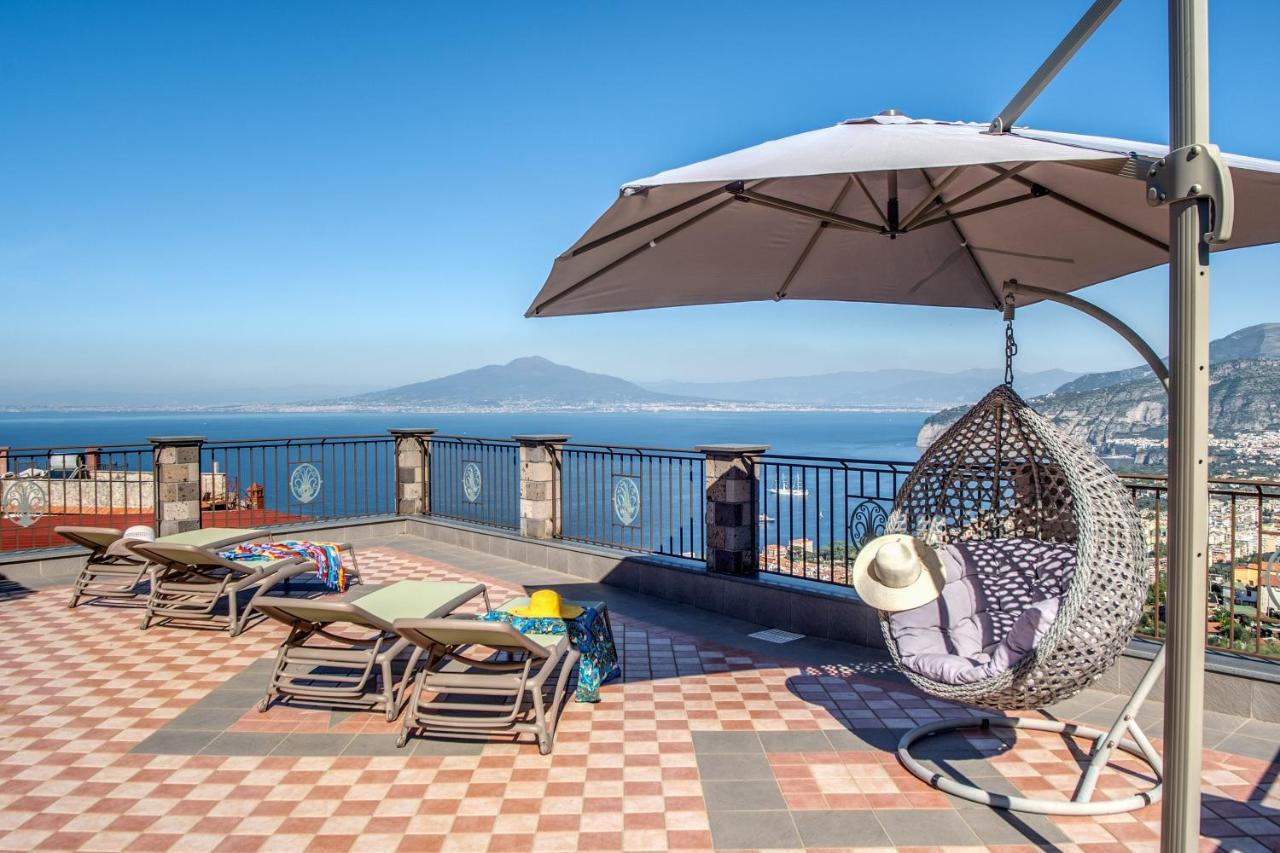 Villa Caruso Private Heated Pool & Sea View Sorrento Exterior foto