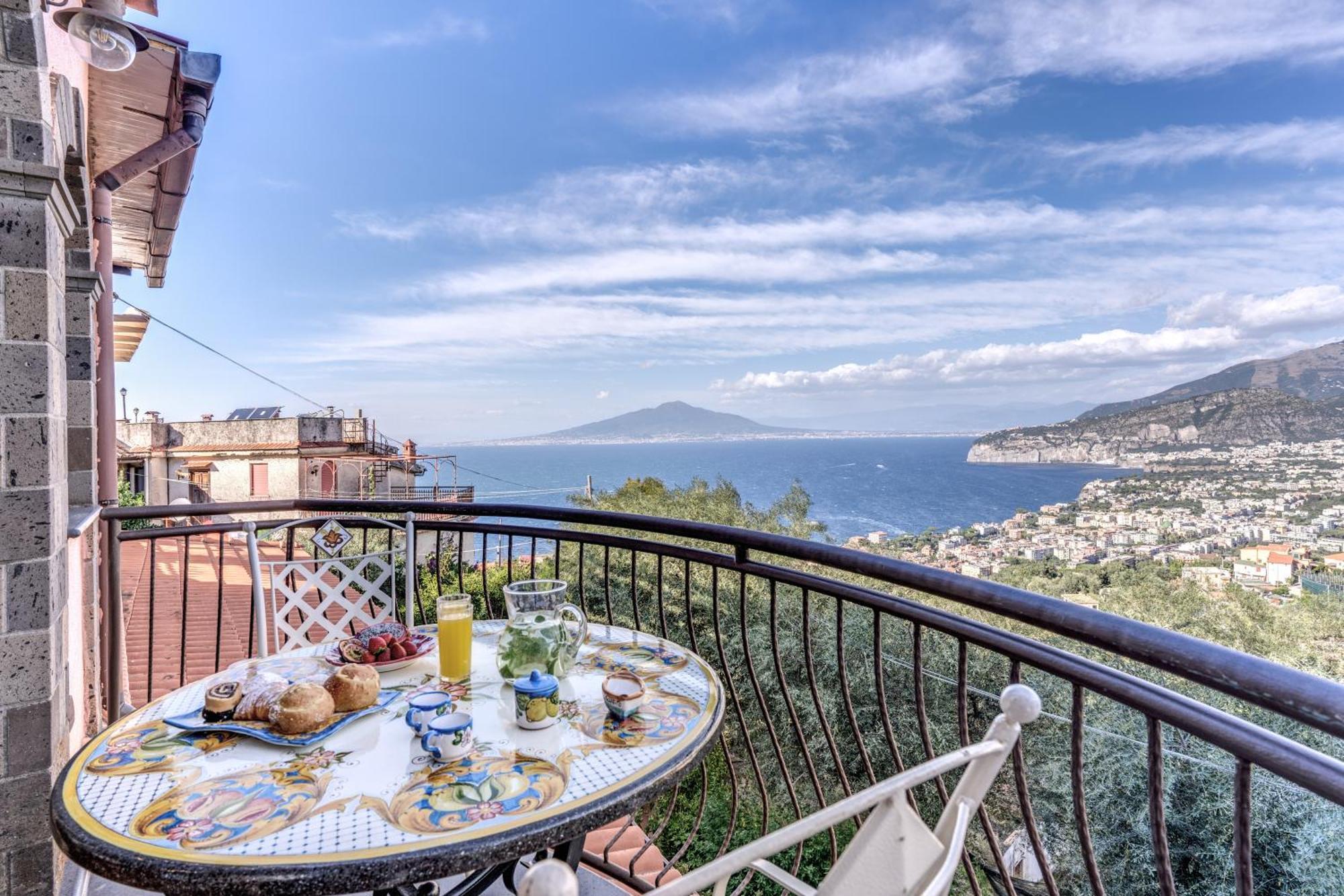 Villa Caruso Private Heated Pool & Sea View Sorrento Exterior foto